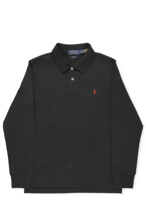 Ralph Lauren Kids Logo Embroidered Long Sleeve Polo Shirt