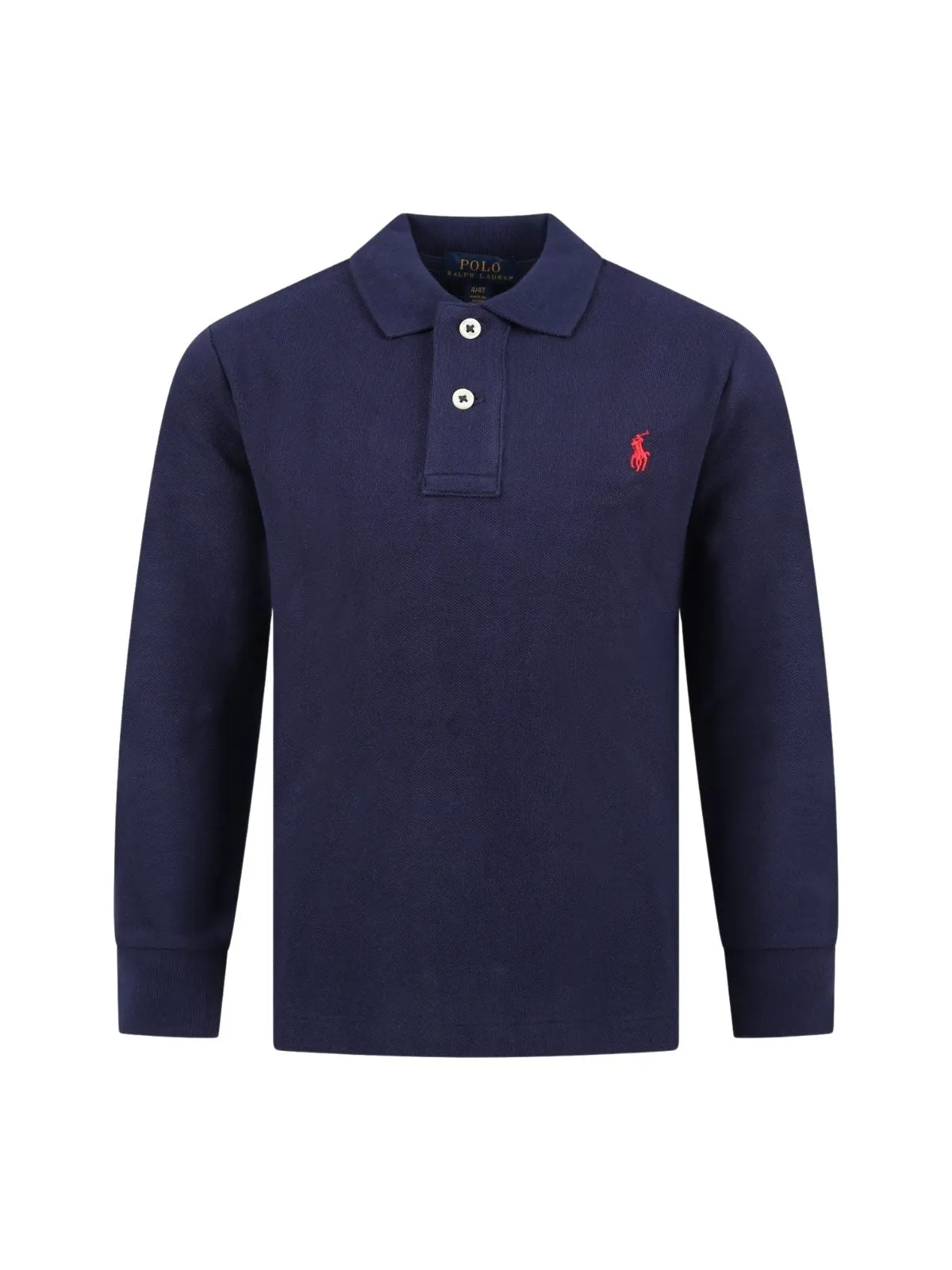 Ralph Lauren Kids Logo Embroidered Long Sleeve Polo Shirt