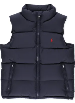 Ralph Lauren Kids Logo Embroidered Quilted Gilet