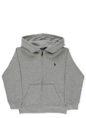 Ralph Lauren Kids Logo Embroidered Zipped Hoodie