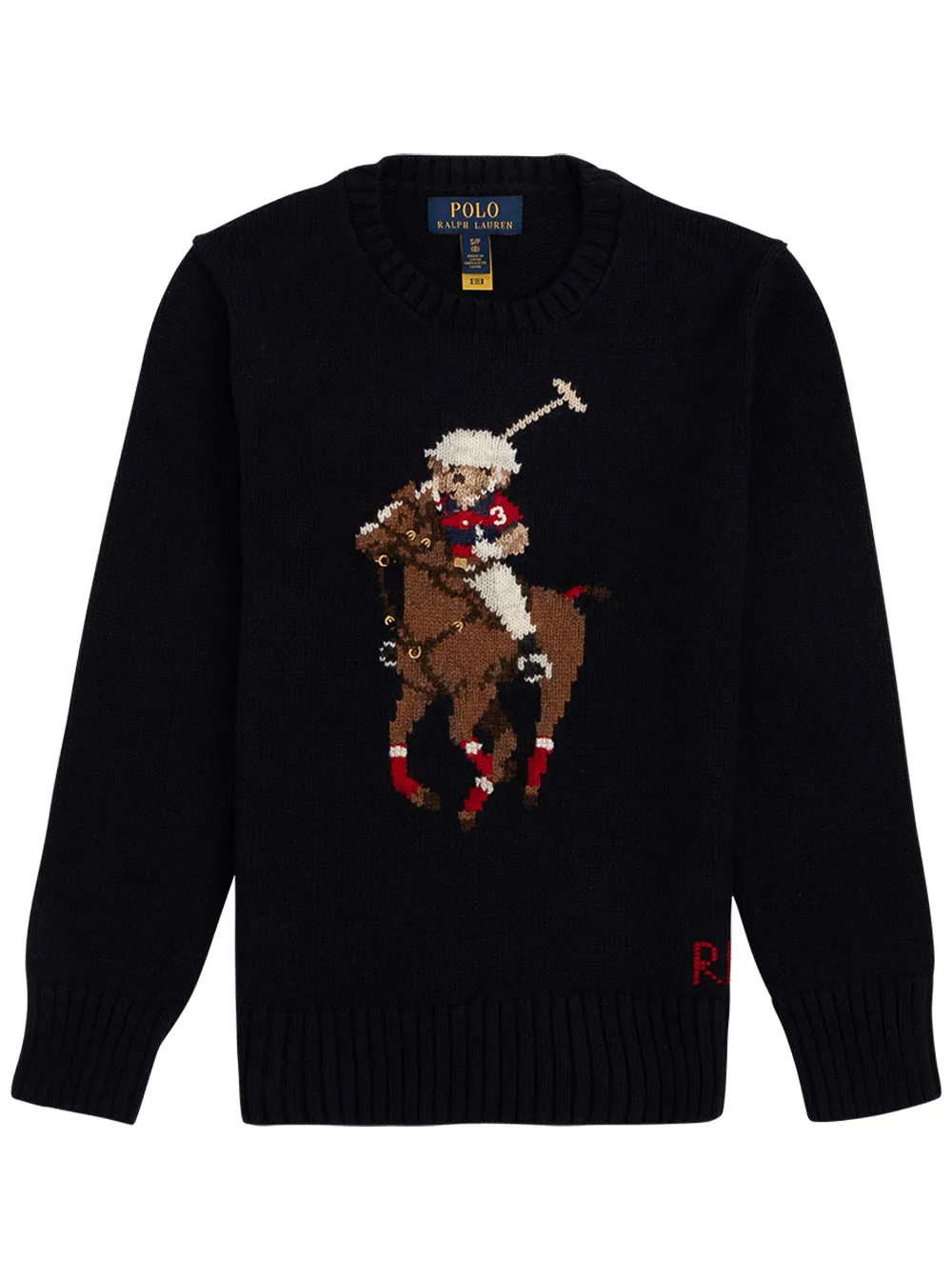 Ralph Lauren Kids Polo Bear Intarsia Jumper