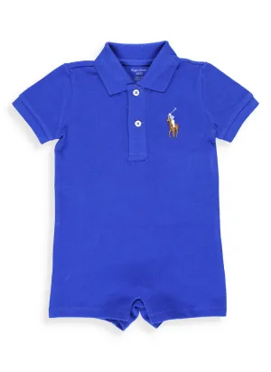 Ralph Lauren Kids Pony Embroidered Polo Collar Onesie