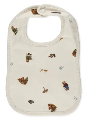 Ralph Lauren Kids Teddy Bear Print Bib