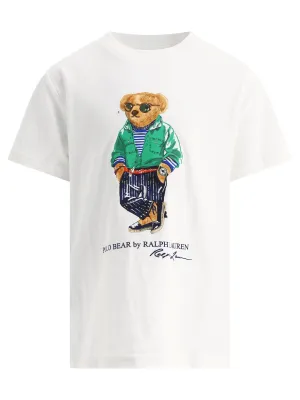 Ralph Lauren Kids Teddy Bear Printed Crewneck T-Shirt