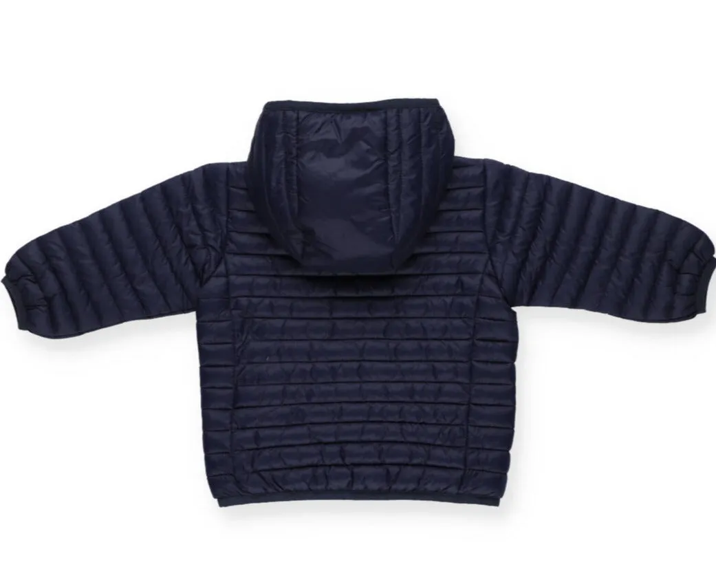 Save The Duck Kids Logo Patch Hooded Jacket