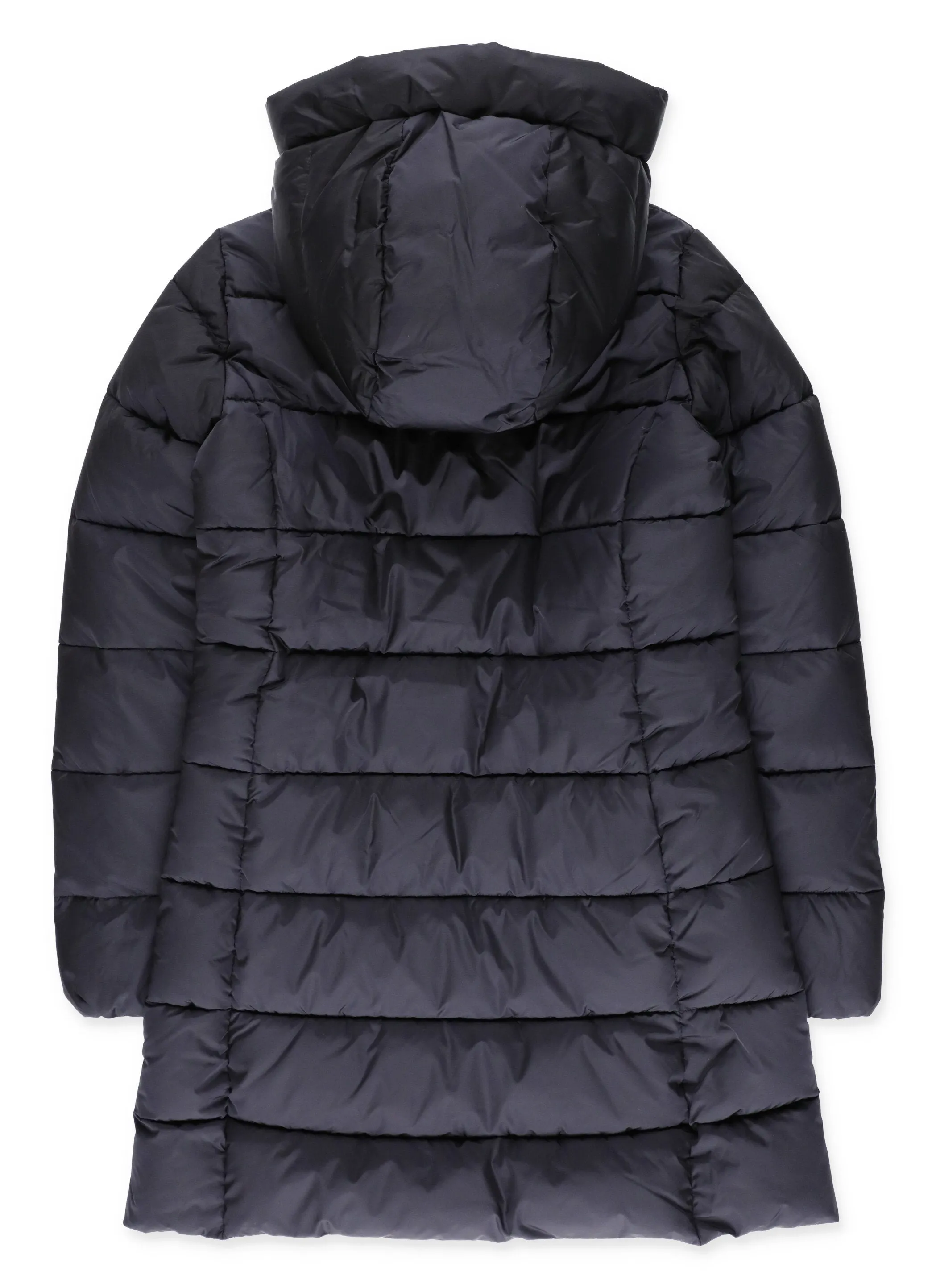Save The Duck Kids Logo Patch Hooded Puffer Coat