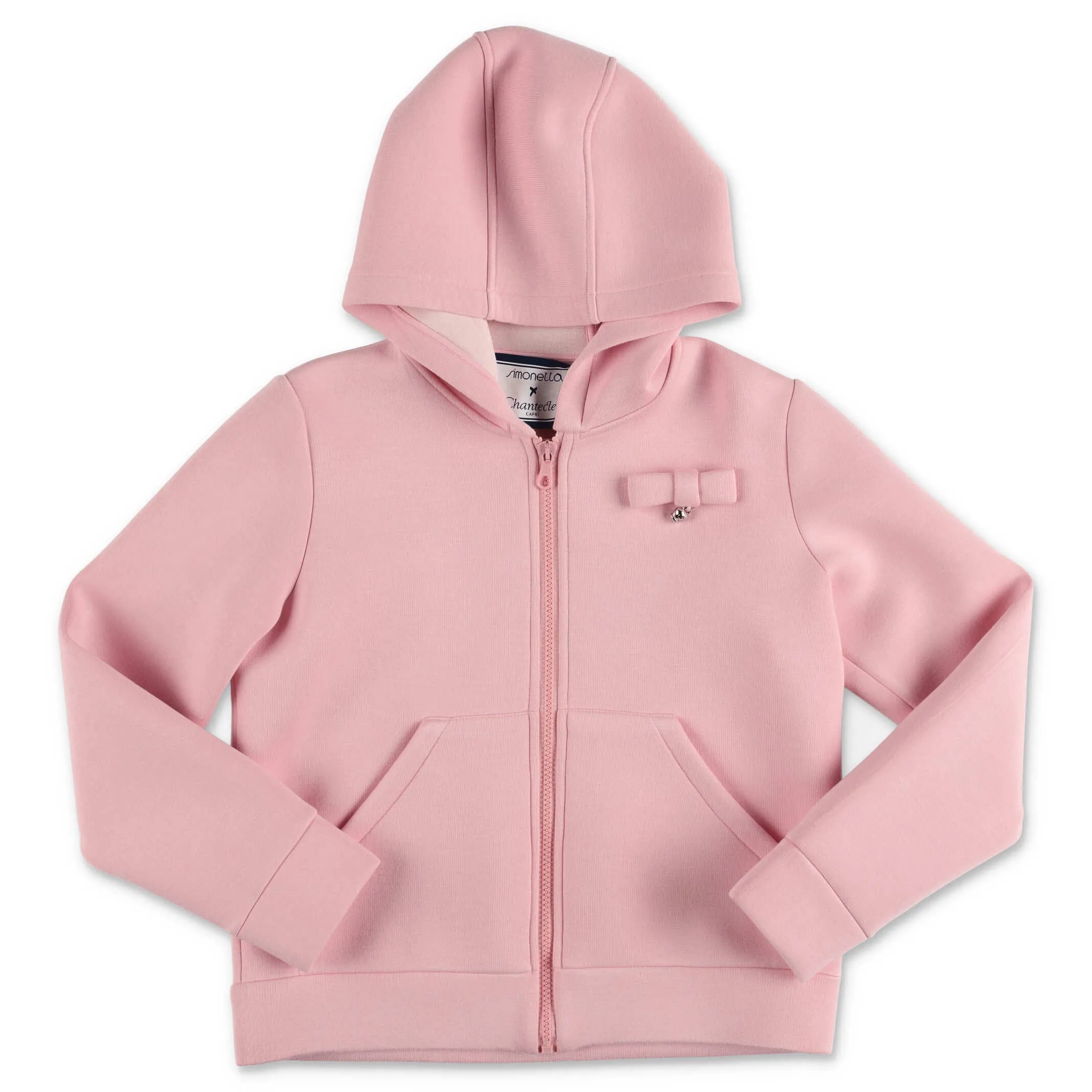 Simonetta Bow Detail Hooded Jacket