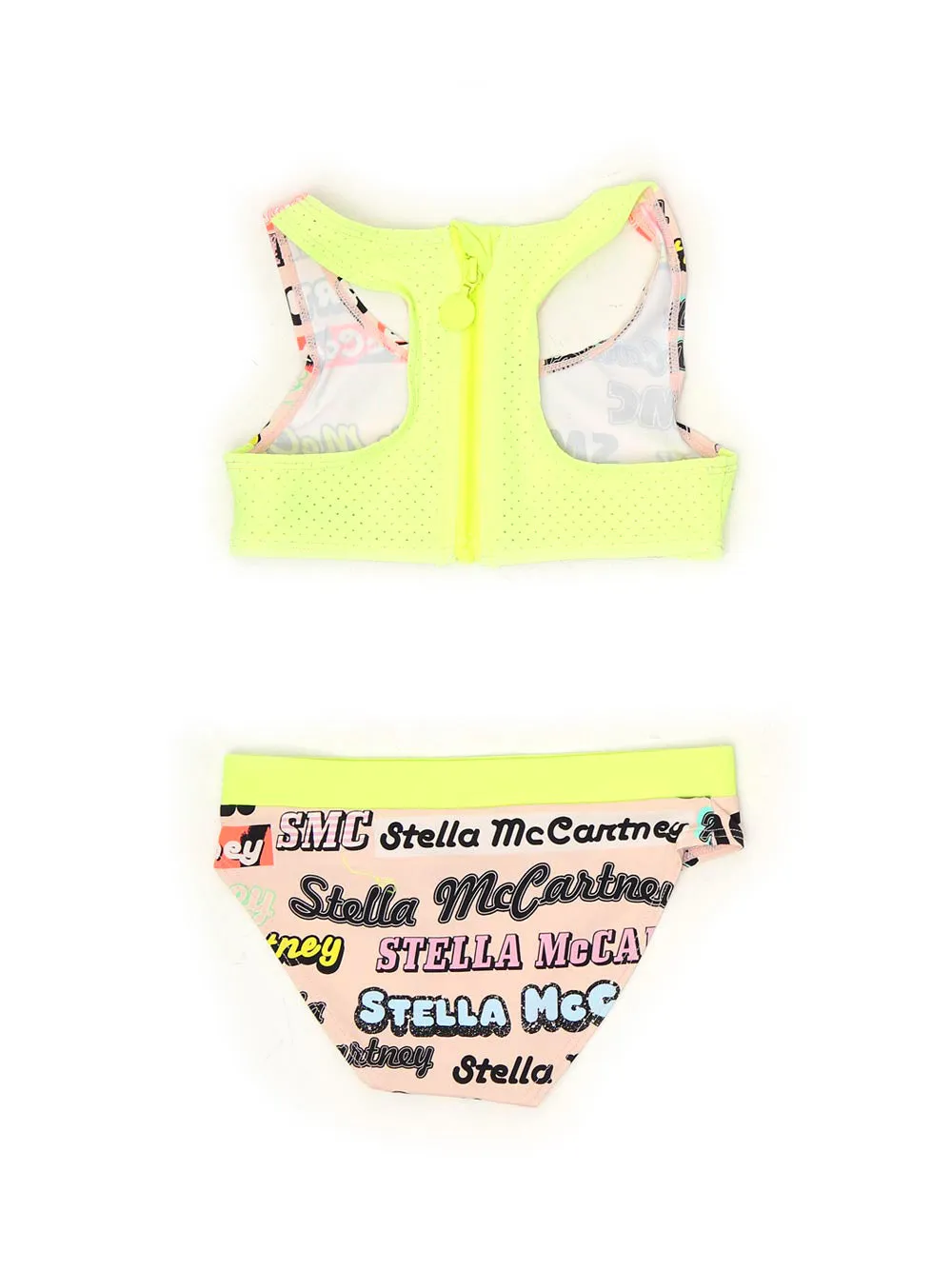 Stella McCartney Kids Allover Logo Print Two-Piece Swimsuit