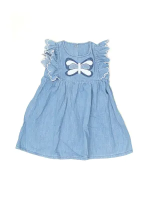Stella McCartney Kids Butterfly Patch Denim Dress
