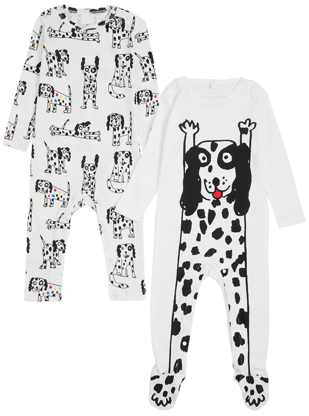 Stella McCartney Kids Dalmatian Rib Babygrow Set