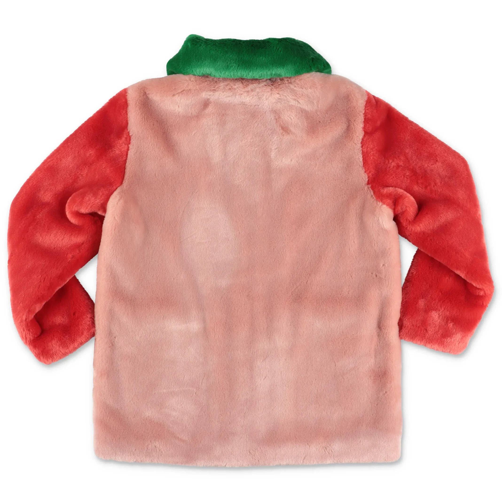 Stella McCartney Kids Faux Fur Colour Block Coat