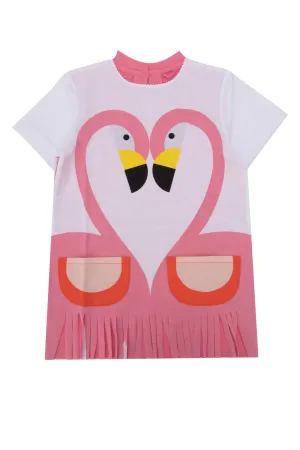 Stella McCartney Kids Flamingo Print Dress