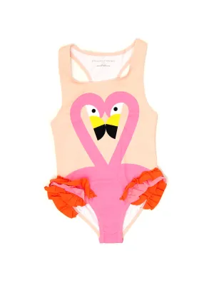 Stella McCartney Kids Flamingo Printed Swimsuit