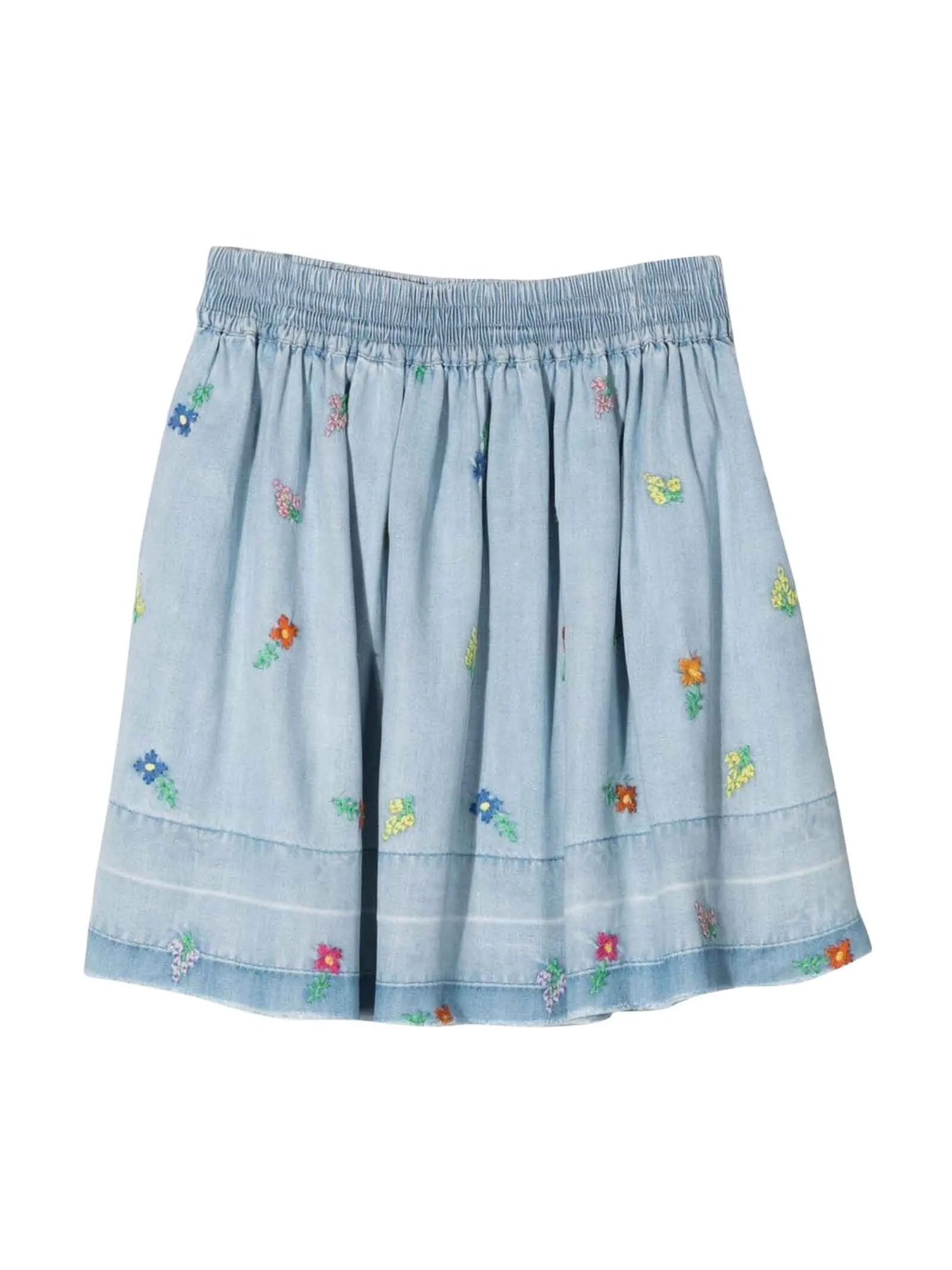 Stella McCartney Kids Floral Embroidered Skirt