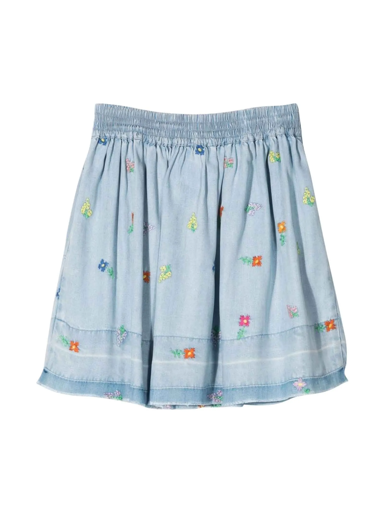 Stella McCartney Kids Floral Embroidered Skirt