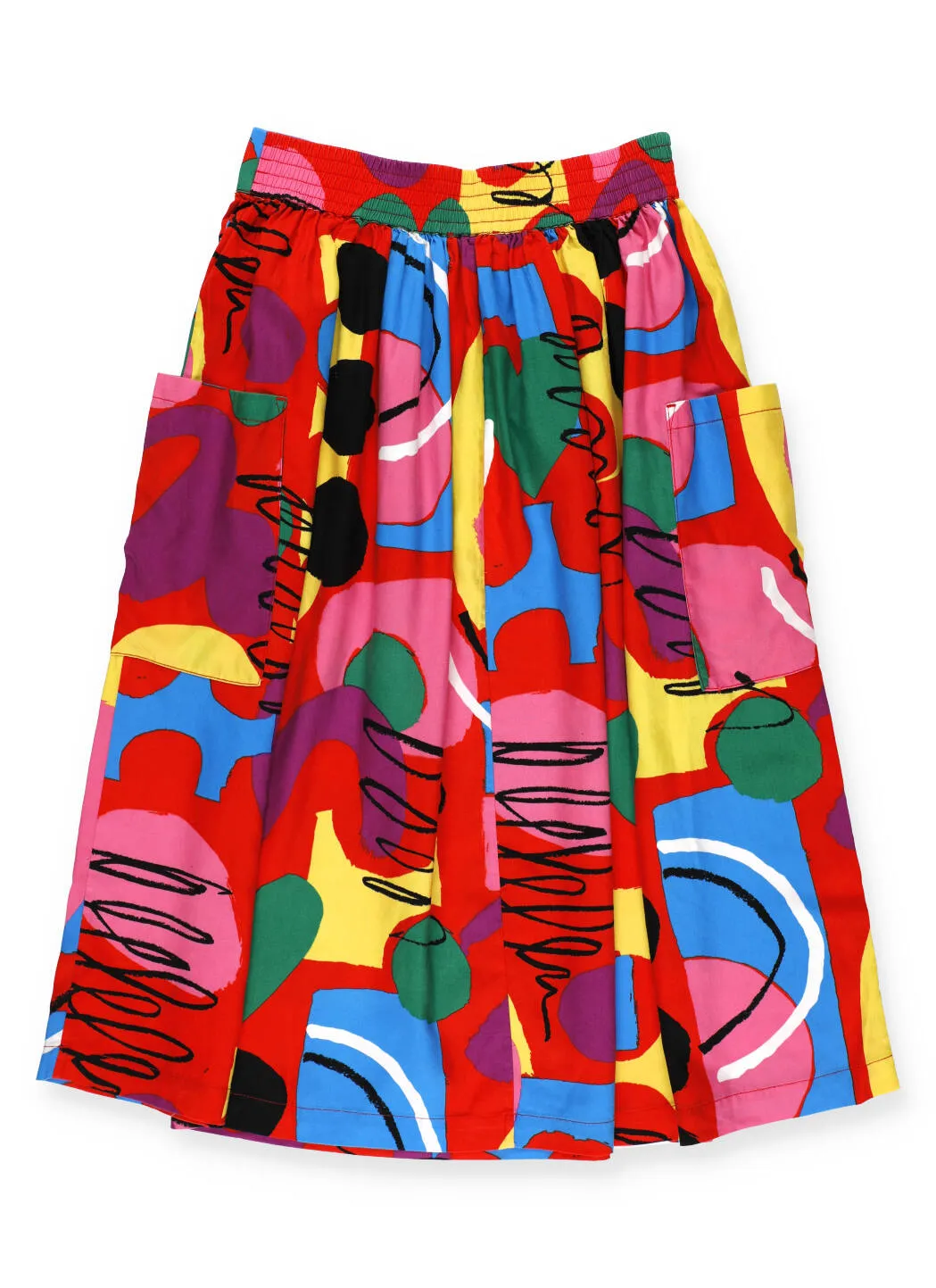 Stella McCartney Kids Graphic Print Pleated Skirt