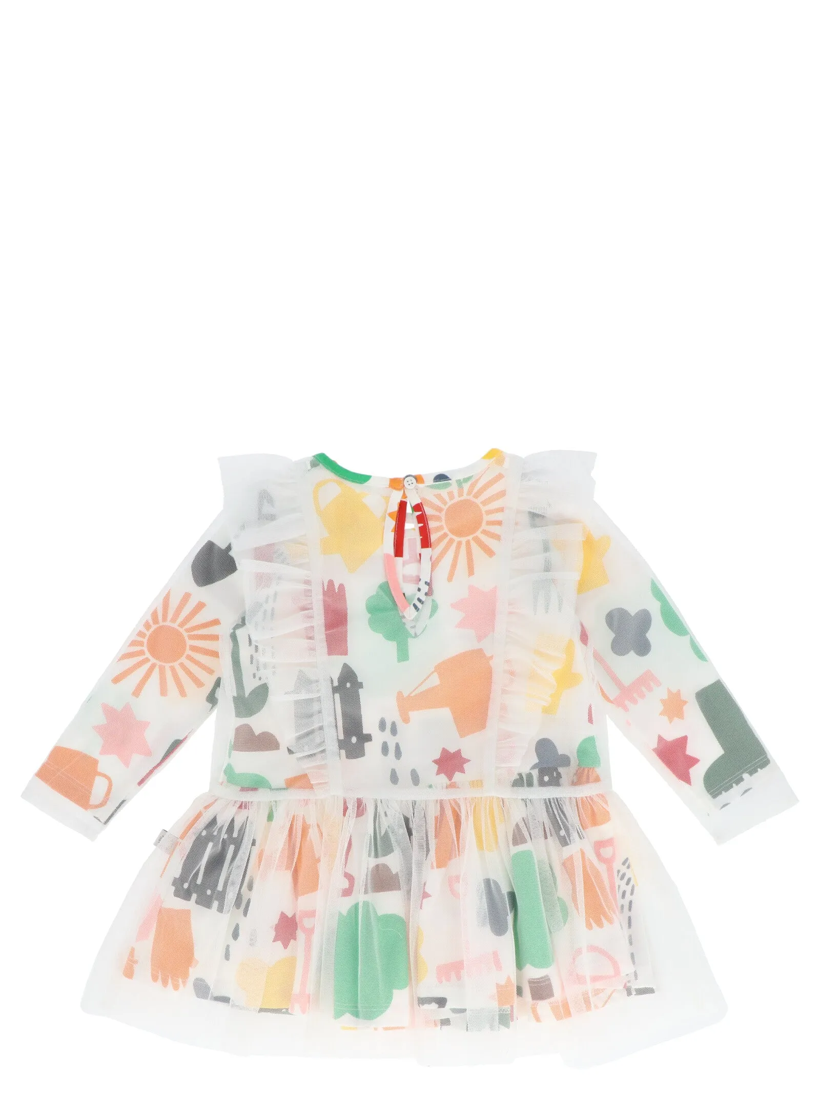 Stella McCartney Kids Graphic Print Tulle Dress