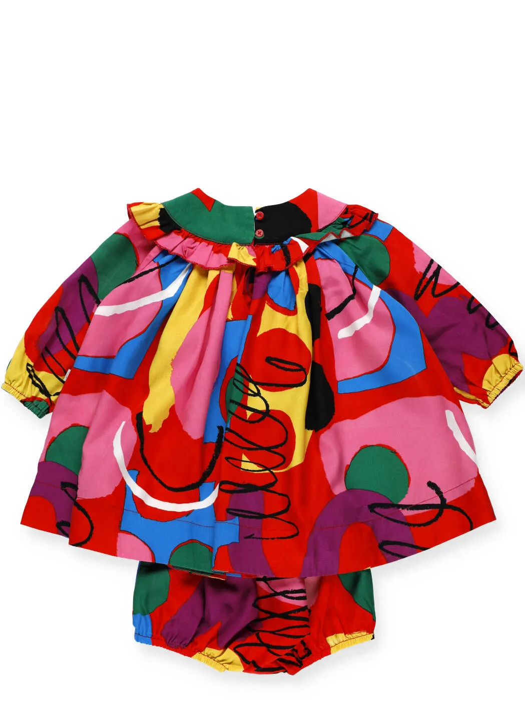 Stella McCartney Kids Graphic Print Twill Dress