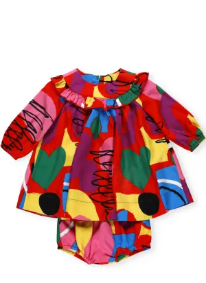 Stella McCartney Kids Graphic Print Twill Dress