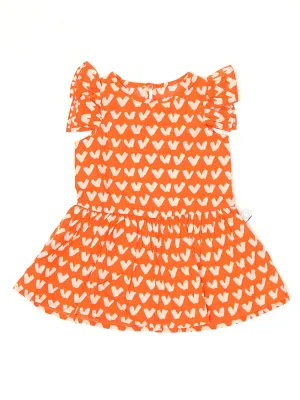 Stella McCartney Kids Heart Print Frilled Dress