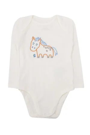 Stella McCartney Kids Horse Embroidered 7 Pack Bodies