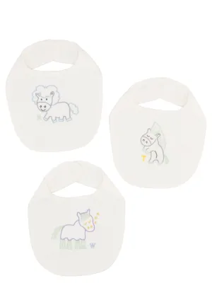 Stella McCartney Kids Horse Embroidered Bibs Set