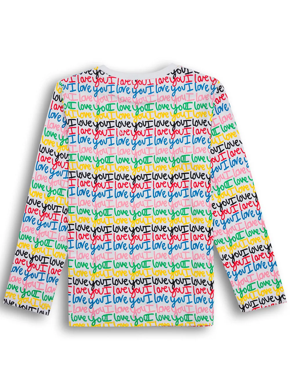Stella McCartney Kids I Love You Printed Long Sleeve T-Shirt