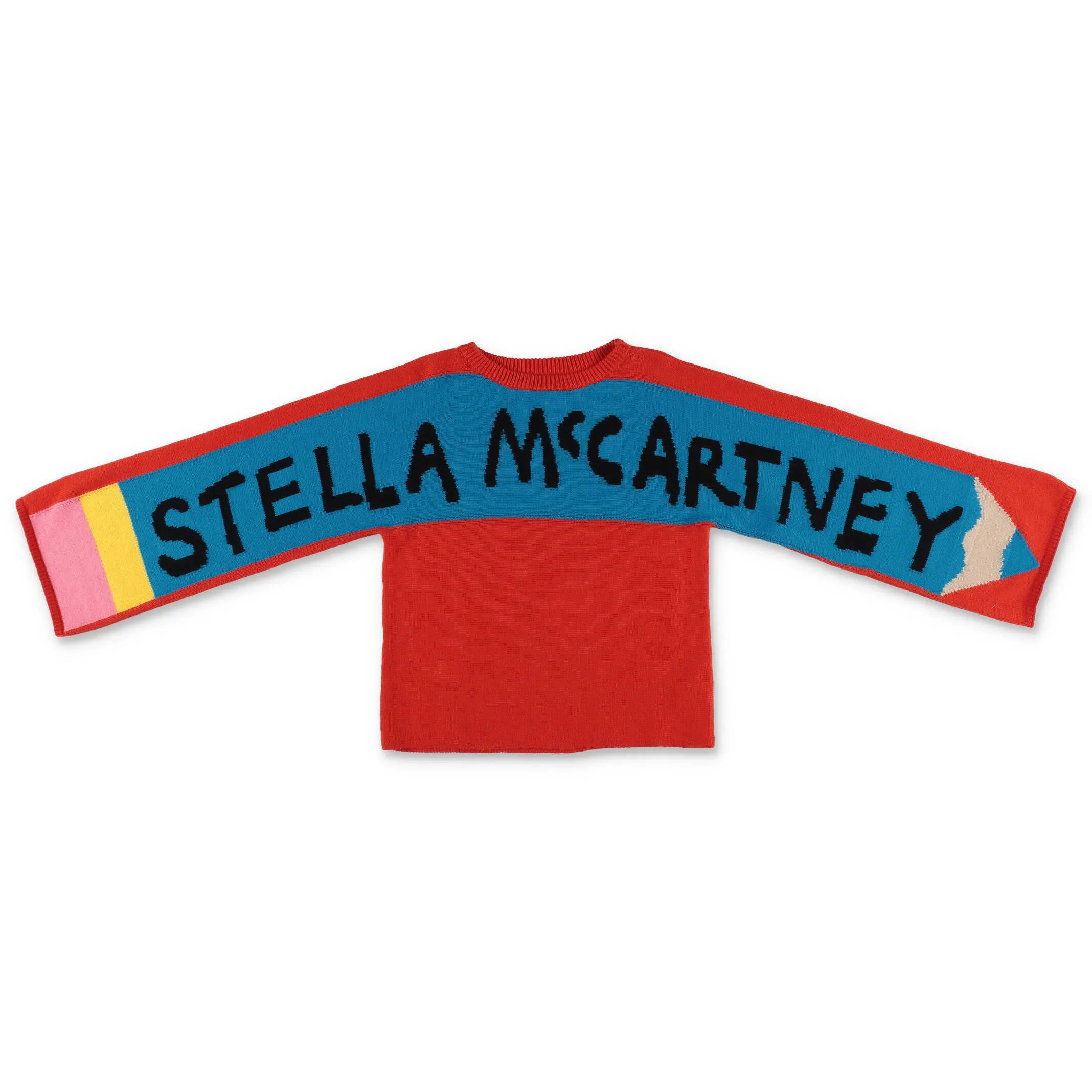 Stella McCartney Kids Logo Pencil Intarsia Jumper