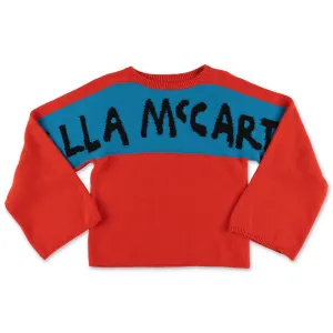 Stella McCartney Kids Logo Pencil Intarsia Jumper