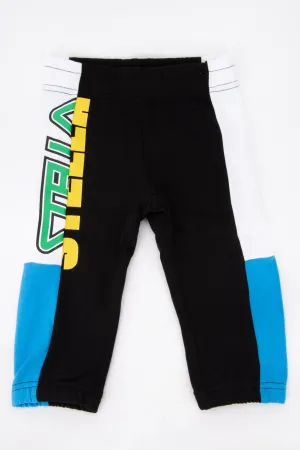 Stella McCartney Kids Logo Print Panelled Track Pants
