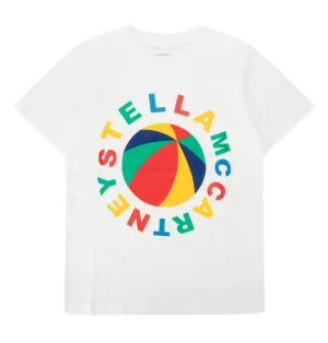 Stella McCartney Kids Logo Printed Crewneck T-Shirt