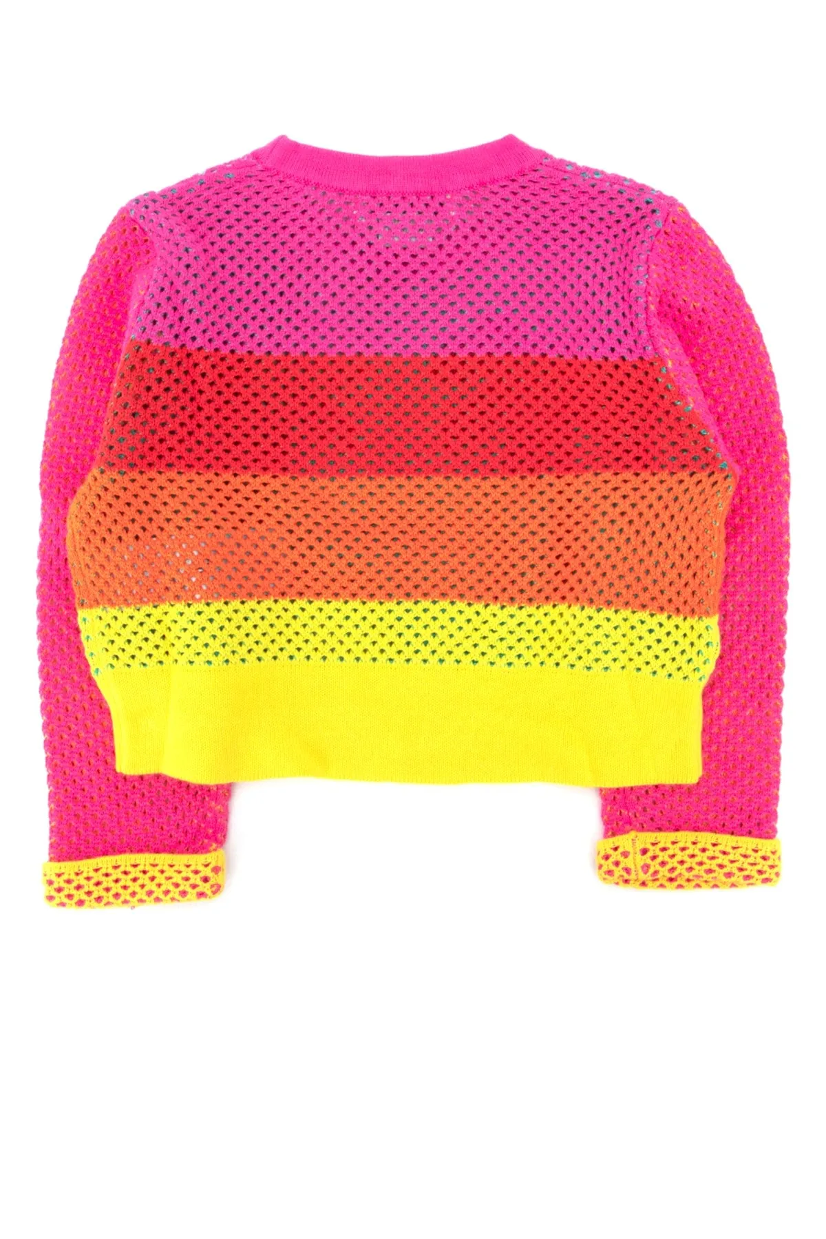 Stella McCartney Kids Palm Tree Open Knit Jumper