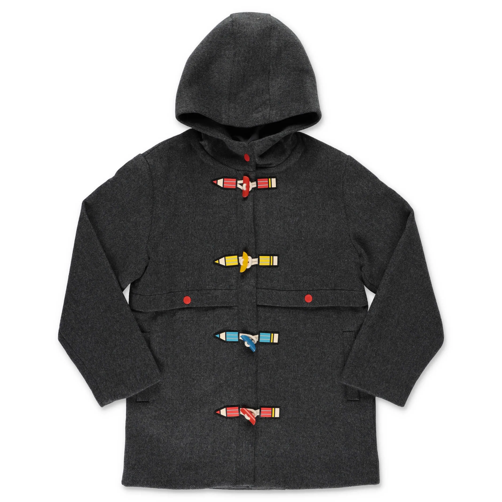 Stella McCartney Kids Pencils Toggle Hooded Coat