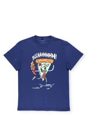 Stella McCartney Kids Pizza Skater Print T-Shirt