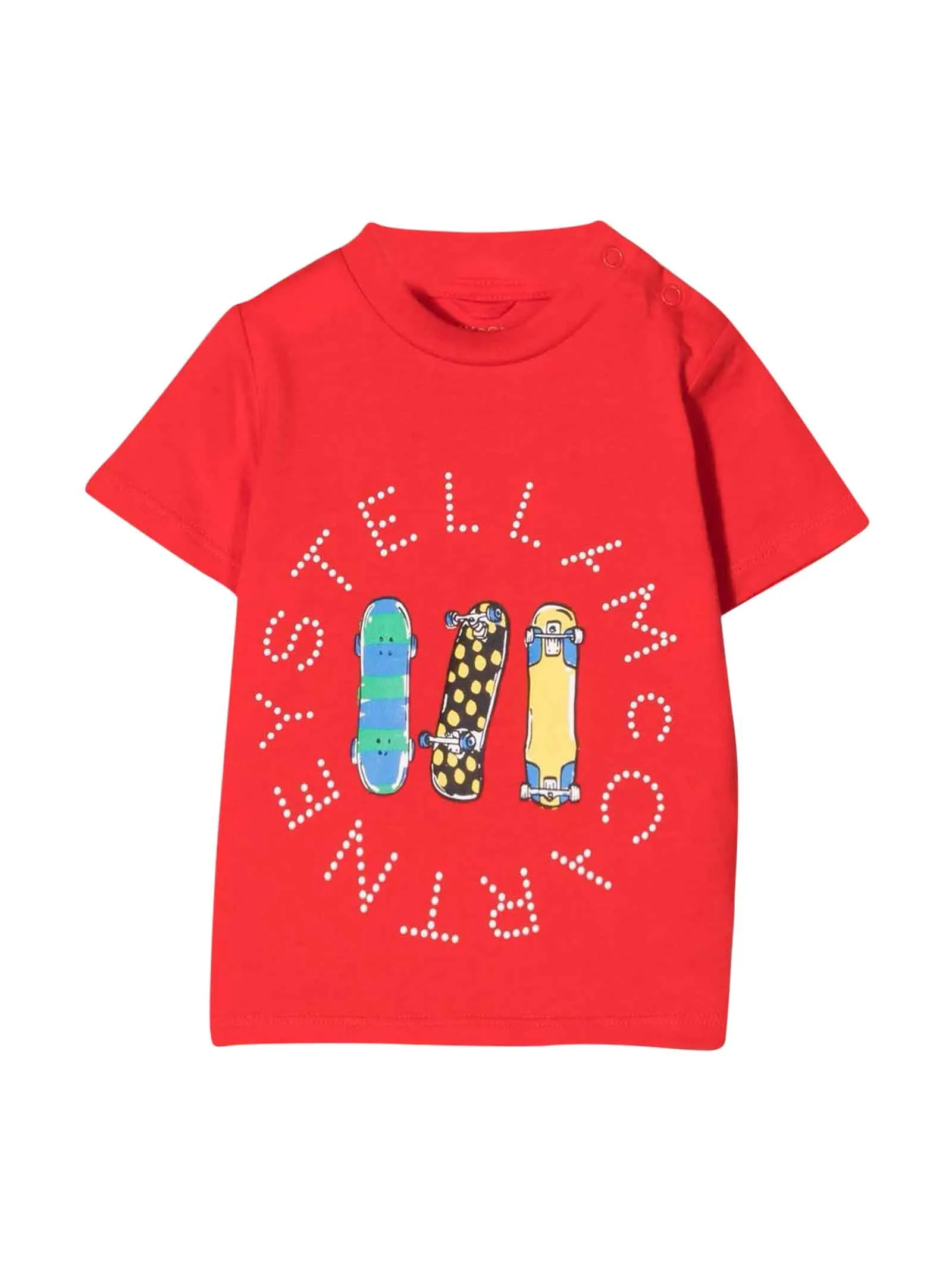 Stella McCartney Kids Skateboard Print T-Shirt