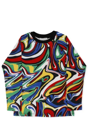 Stella McCartney Kids Swirl Print Long-Sleeve T-Shirt