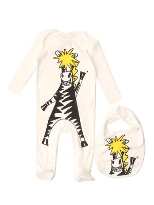 Stella McCartney Kids Zebra Print Babygrow Set