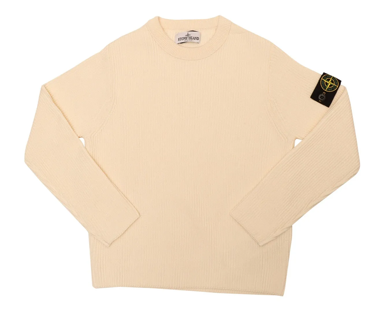 Stone Island Junior Logo Patch Crewneck Sweater