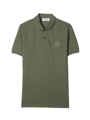 Stone Island Junior Logo Patch Polo Shirt