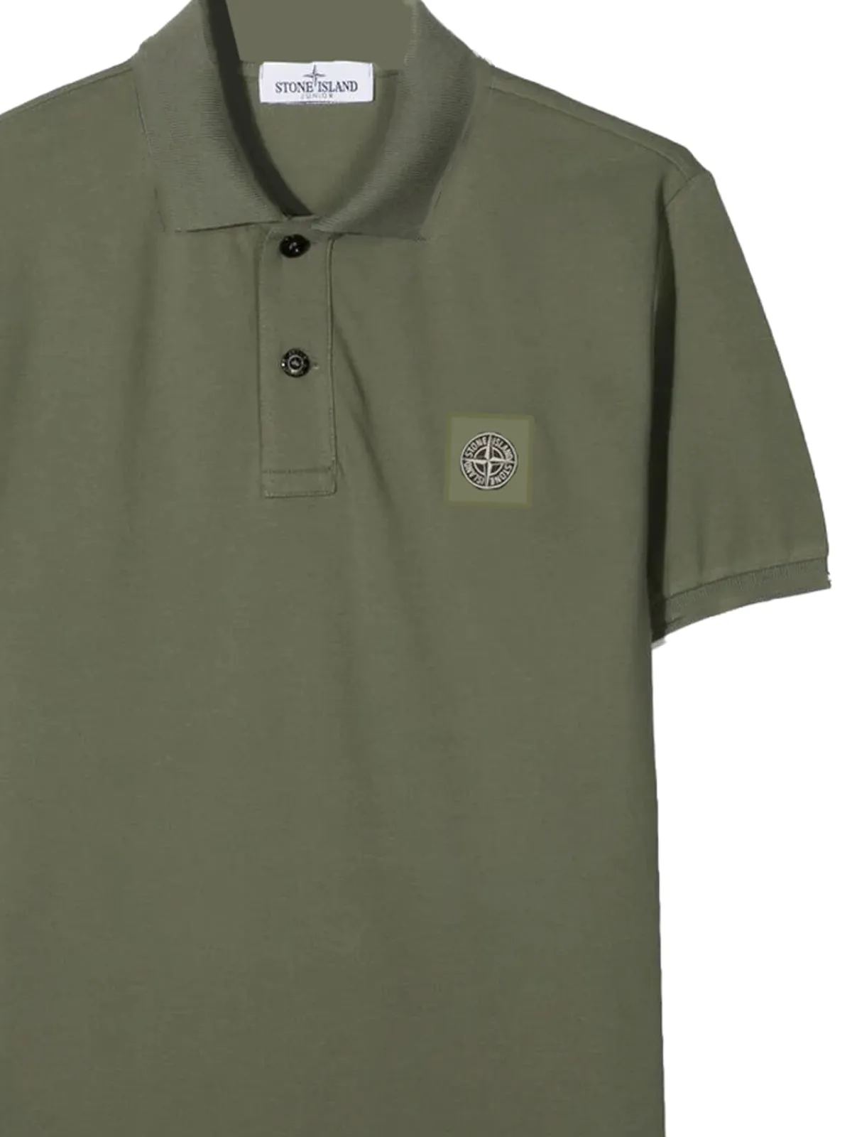 Stone Island Junior Logo Patch Polo Shirt