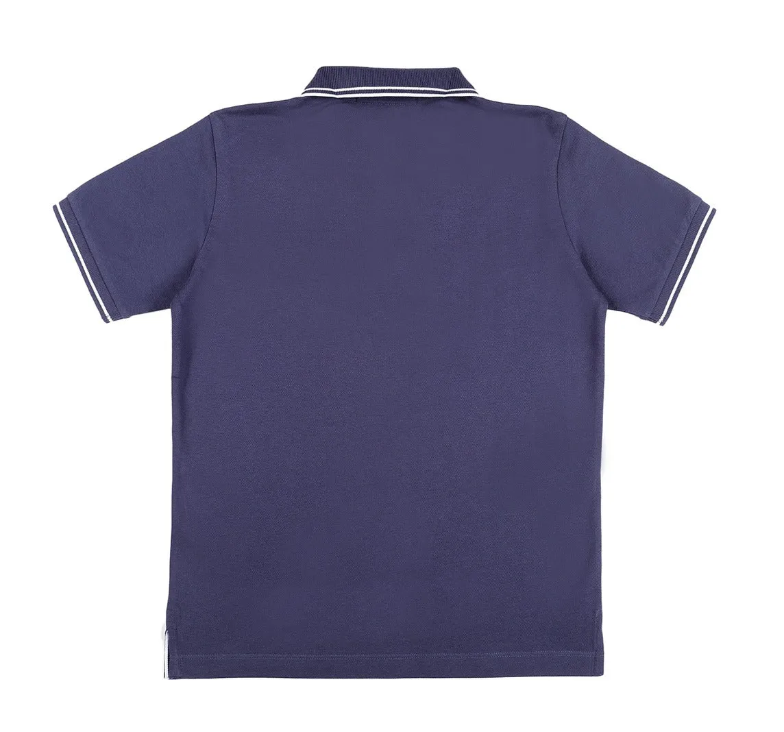 Stone Island Junior Logo Patch Short Sleeved Polo Shirt