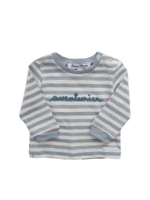 Tartine et Chocolat Striped Crewneck Sweater