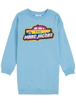 The Marc Jacobs Kids Logo Embroidered Sweater Dress
