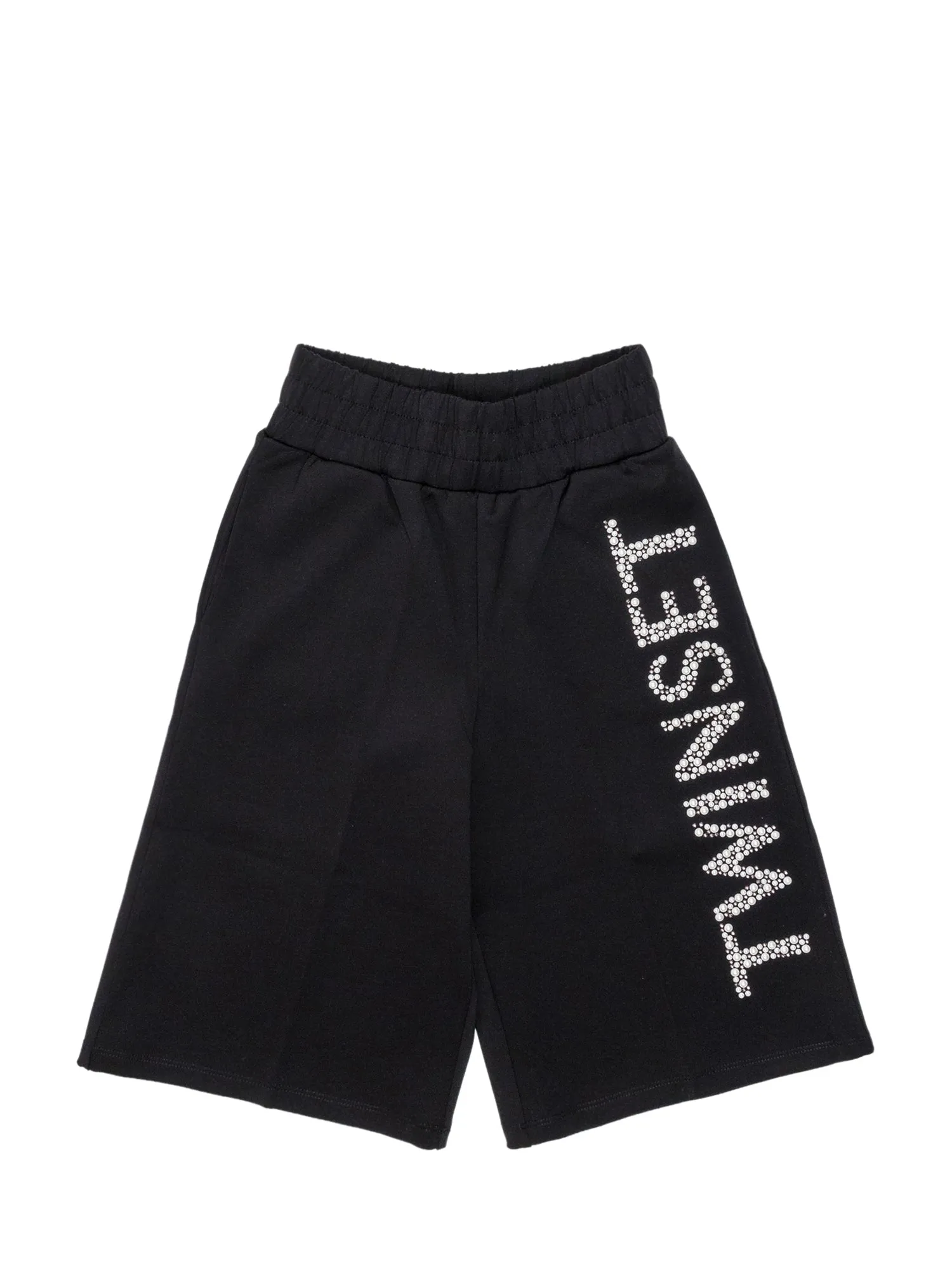 TWINSET Kids Logo Embellished Wide Leg Shorts