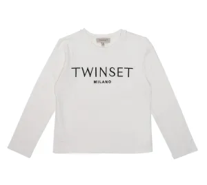 TWINSET Kids Logo Embroidered T-Shirt