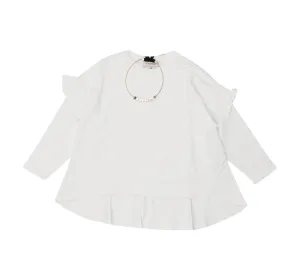 TWINSET Kids Necklace Detail Ruffled Sweatshirt