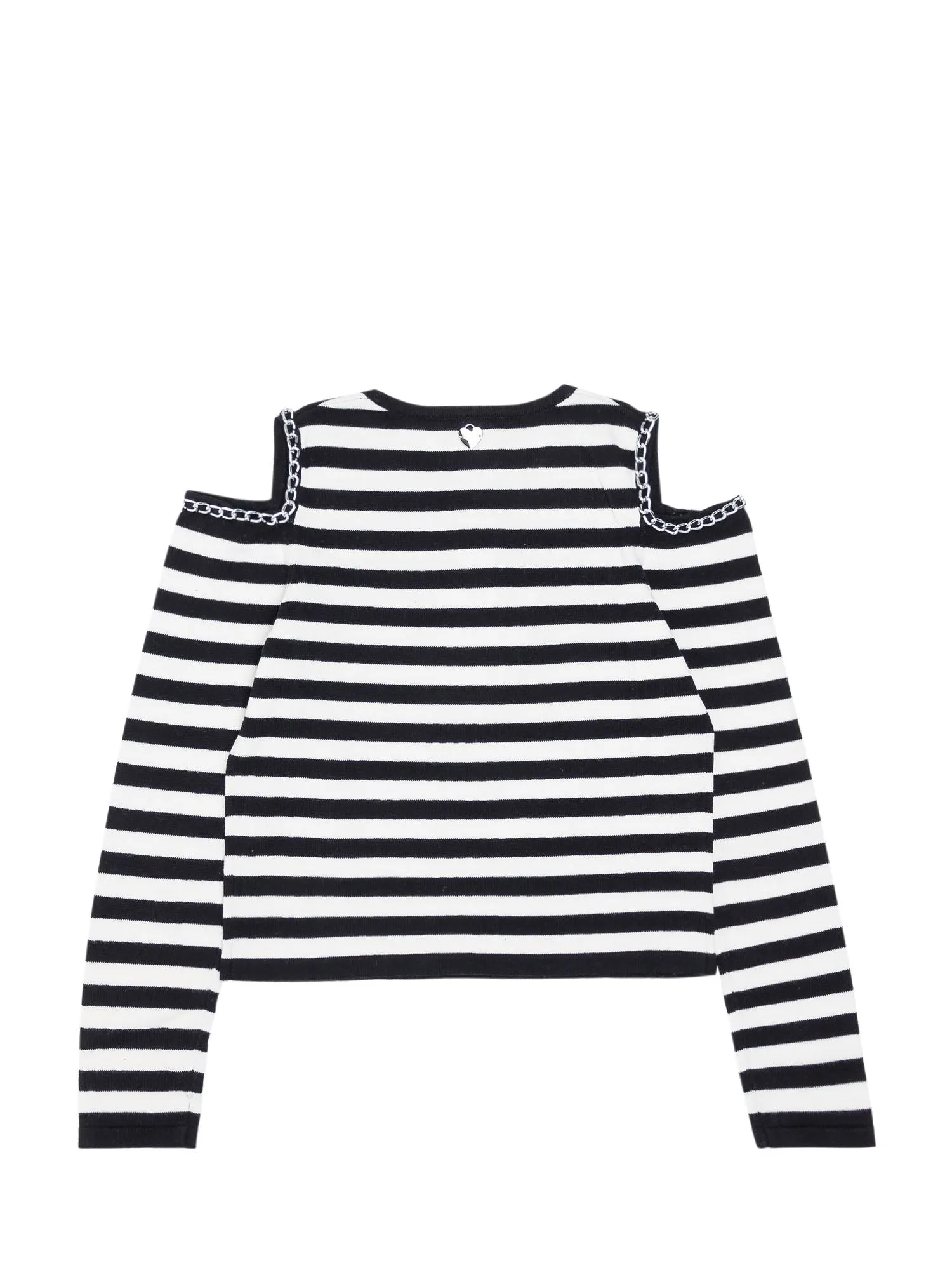 TWINSET Kids Striped Cut-Out Jumper