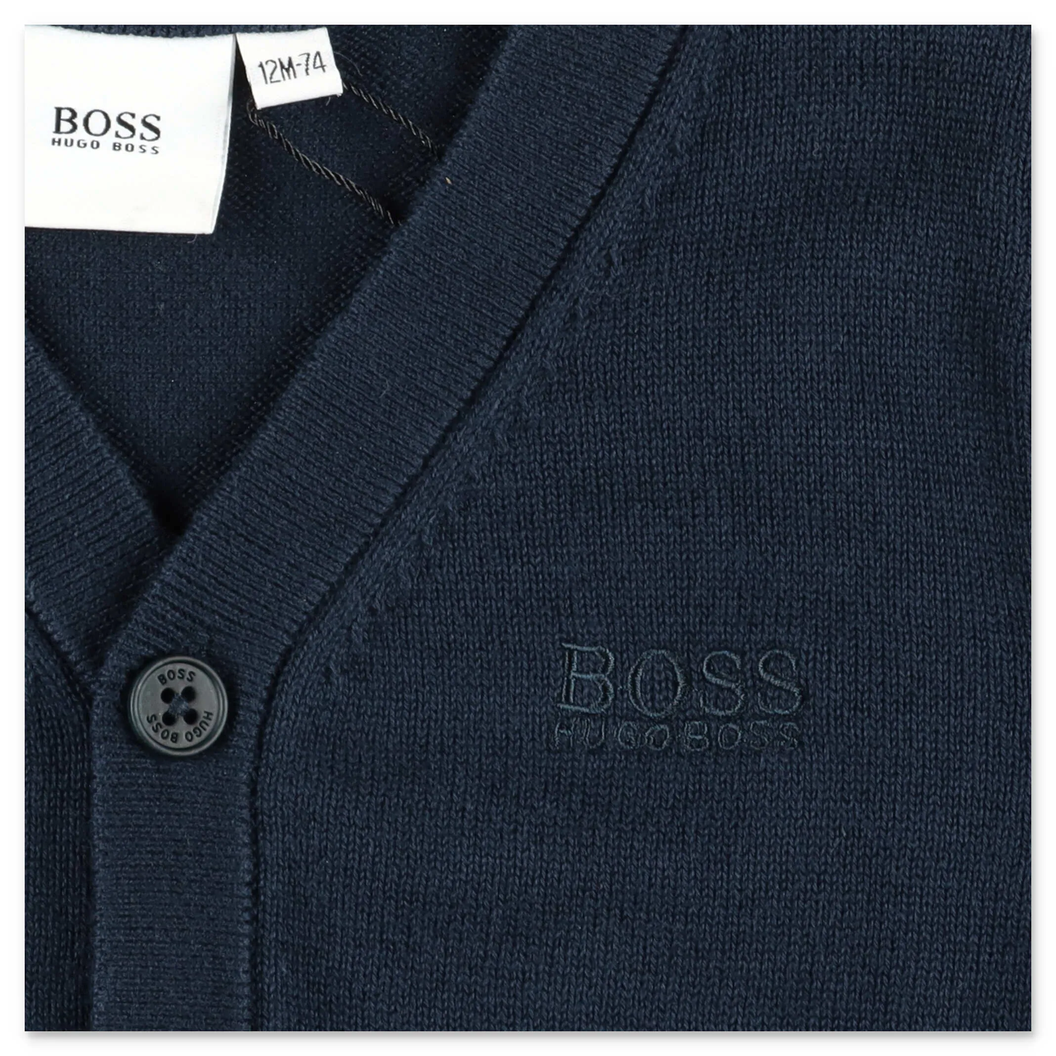 ug ss Kids Buttoned V-Neck Cardigan