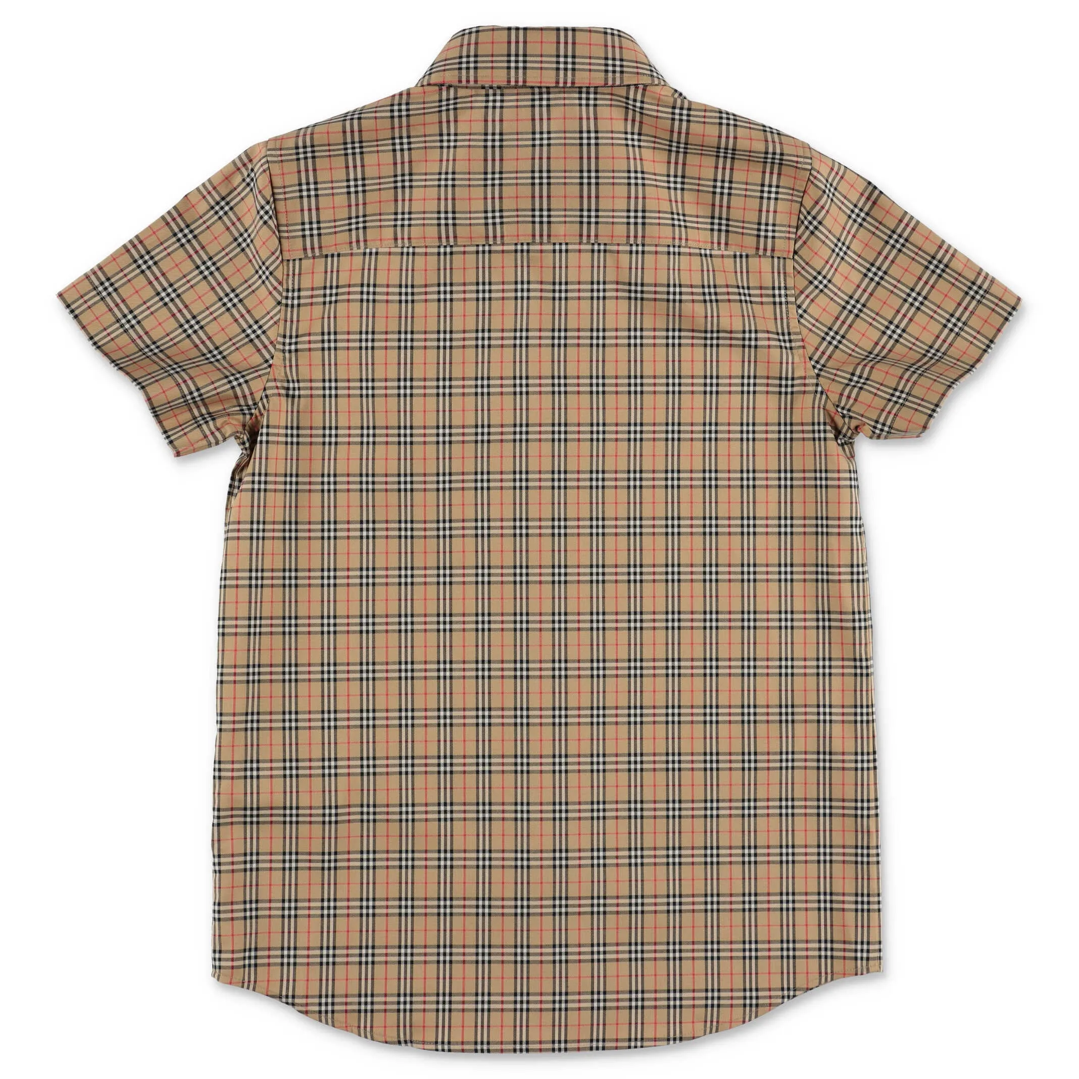 urberry Kids Checked Short-Sleeve Shirt