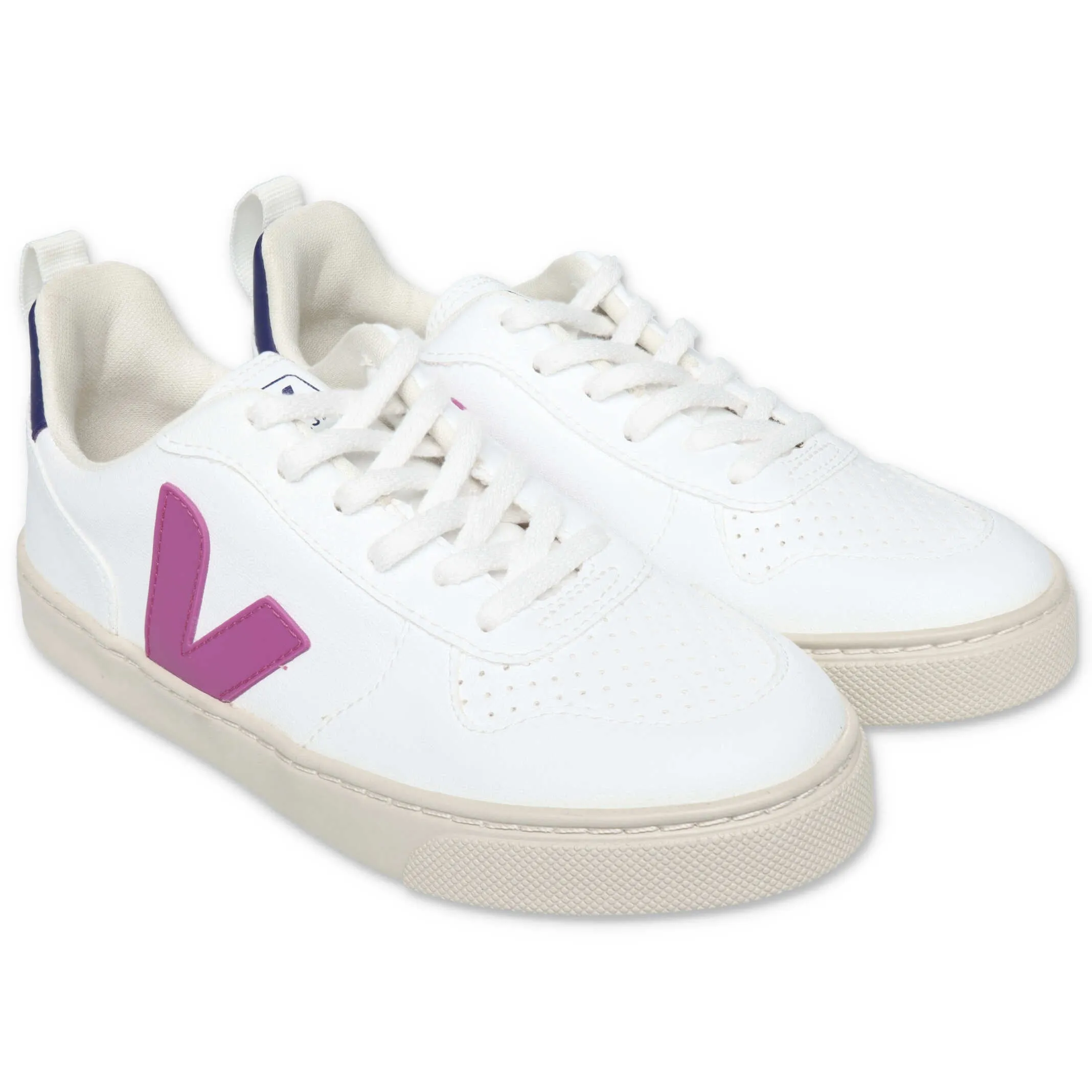 Veja Kids V Logo Lace-Up Sneakers